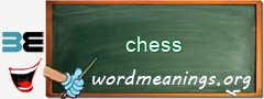 WordMeaning blackboard for chess